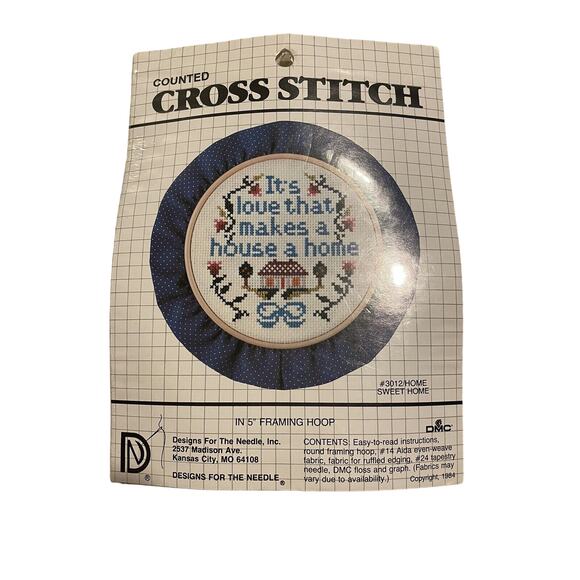 Lois Thompson Other - Counted Cross Stitch Kit IT'S LOVE THAT MAKES A HOUSE A HOME #3012 Sealed